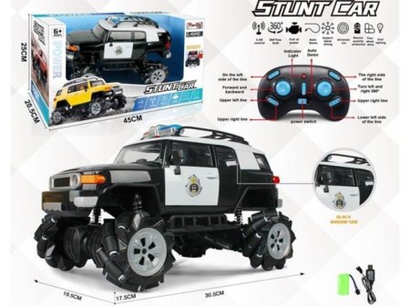 سيارة الألعاب Tian Du Stunt Car هي سيارة شرطة تعمل بجهاز تحكم عن بعد