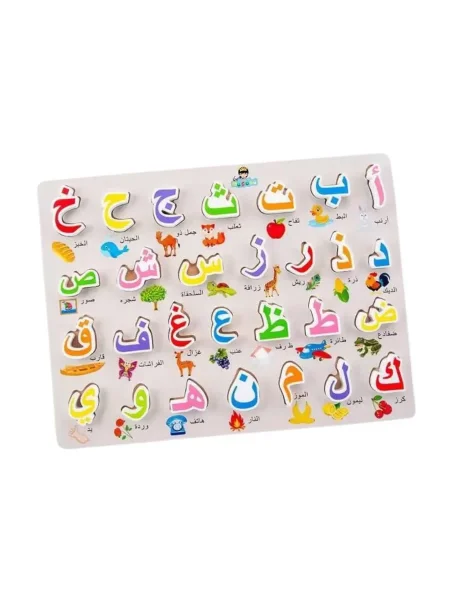 لوحة خشبية الحروف