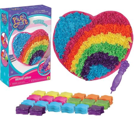 طقم وسادة القلب المخملي