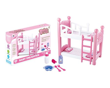 سرير دمية بطابقين من نوع BABY ENLIGHTEN