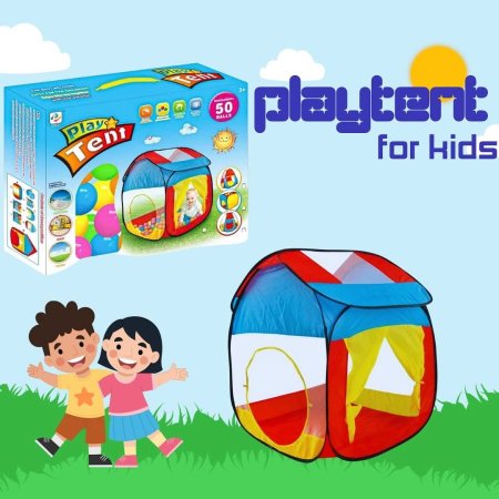 خيمة لعب للأطفال هي لعبة شائعة مصممة للعب الداخلي والخارجي،  متضمنة. تتميز بتصميم منبثق (قابل للطي التلقائي) يسهل إعدادها وتخزينها، وتأتي غالبًا بألوان زاهية ورسومات لجذب الأطفال.