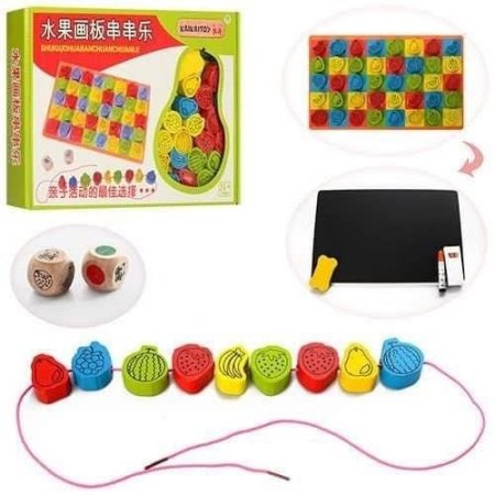 لعبة مطابقة الفاكهة ولضم الخيط