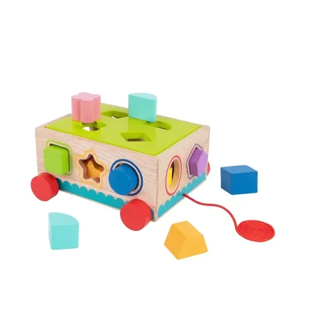 سيارة مكعبات البناء الخشبية