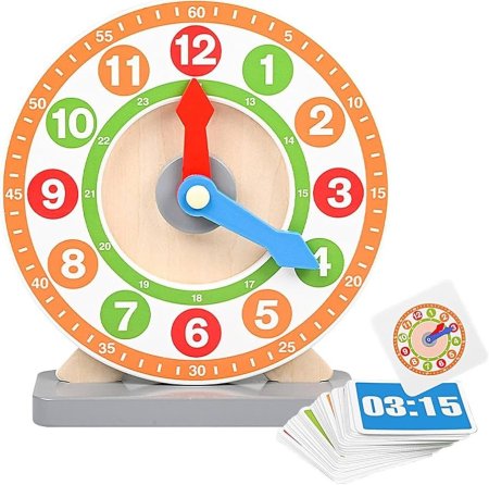 ساعة الخشب التعليمية