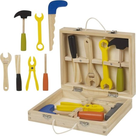 صندوق ادوات خشبية " Wooden tool box "