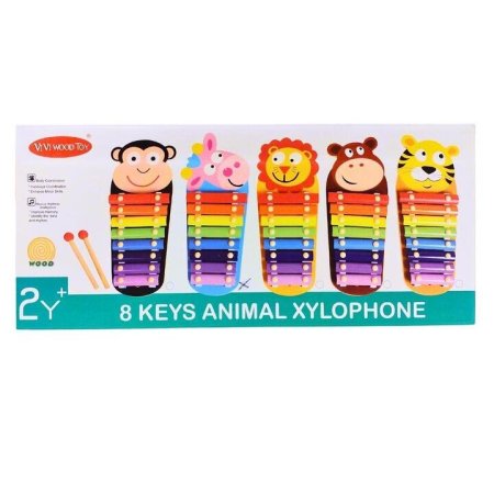 8 Keys Animal Xylophone