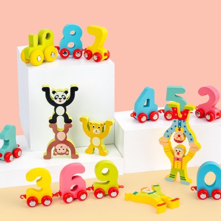 قطار الارقام والتوازن Digital train and balance