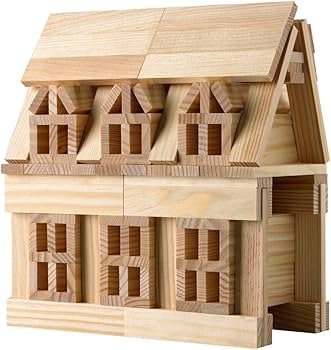 لعبة مكعبات بناء خشبية Log blocks