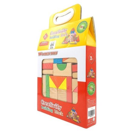 مجموعة مكعبات بناء ابداعية خشبية Creativity building blocks