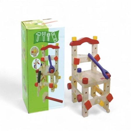 لعبة فك وتركيب الكرسي الخشبي