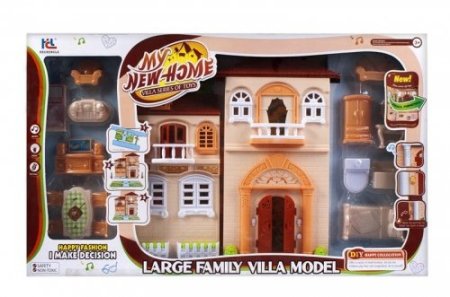 مجموعة العاب بيت الدمى Large family villa model