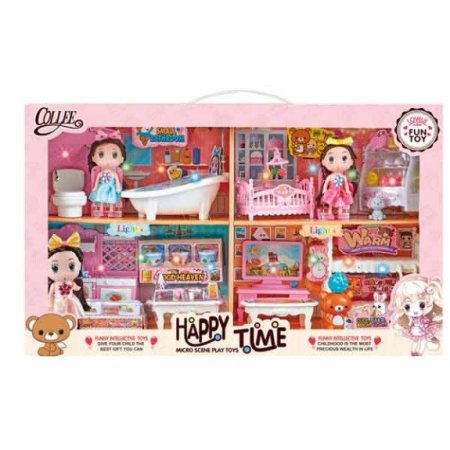 مجموعة بيت الدمى Happy Family