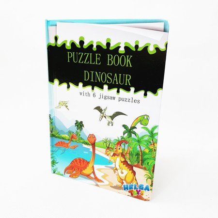 Puzzle book dinosaur