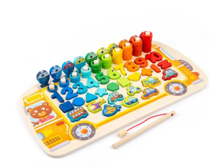 Puzzle busy school bus