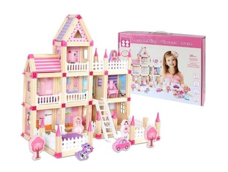 مجموعة لعب منزل الأميرة للتجميع،