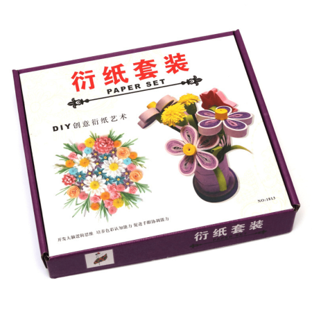 طقم فن لف الورق (Quilling Art Set