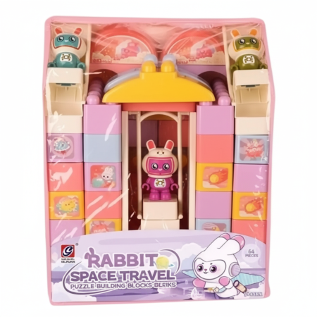 Rabbit space travel 64 pcs