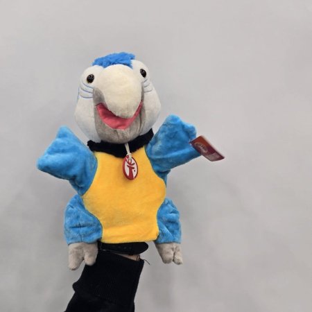 دمية ببغاء أزرق