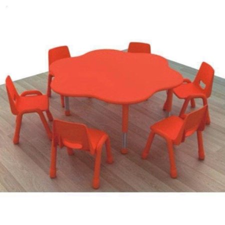 طاولة أطفال على شكل وردة