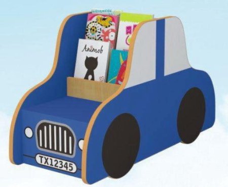 خزانة كتب للأطفال على شكل سيارة