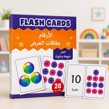 بطاقات الأرقام العربية